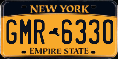 NY license plate GMR6330