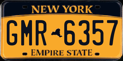 NY license plate GMR6357