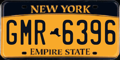 NY license plate GMR6396