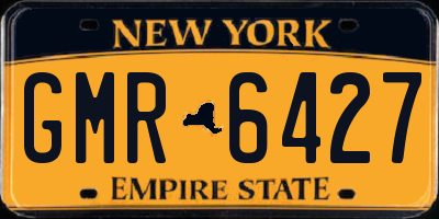 NY license plate GMR6427