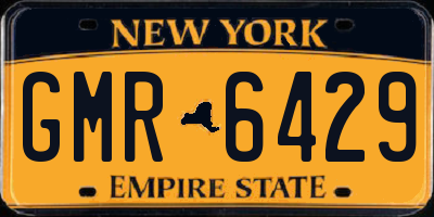 NY license plate GMR6429