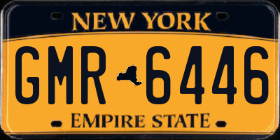 NY license plate GMR6446