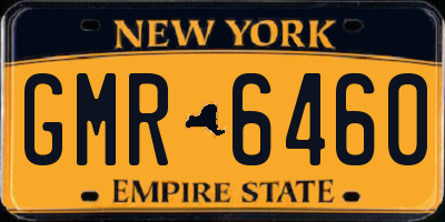 NY license plate GMR6460