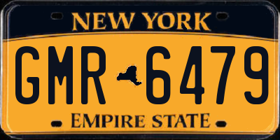 NY license plate GMR6479