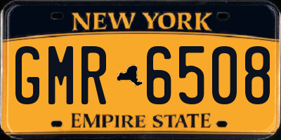 NY license plate GMR6508