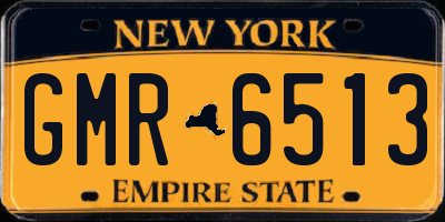 NY license plate GMR6513
