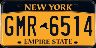NY license plate GMR6514