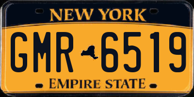 NY license plate GMR6519