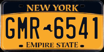 NY license plate GMR6541