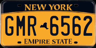 NY license plate GMR6562