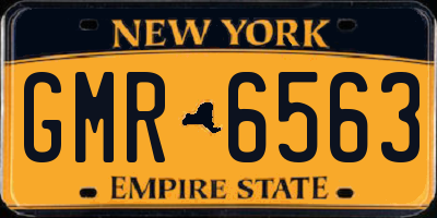 NY license plate GMR6563