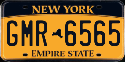 NY license plate GMR6565