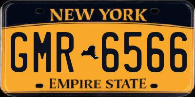 NY license plate GMR6566