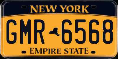 NY license plate GMR6568