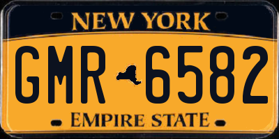NY license plate GMR6582