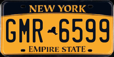 NY license plate GMR6599