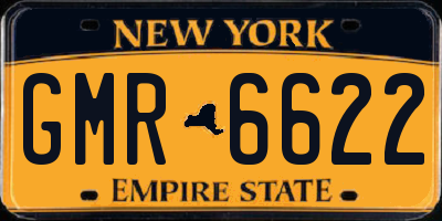 NY license plate GMR6622