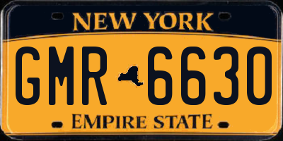 NY license plate GMR6630