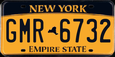 NY license plate GMR6732