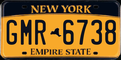 NY license plate GMR6738