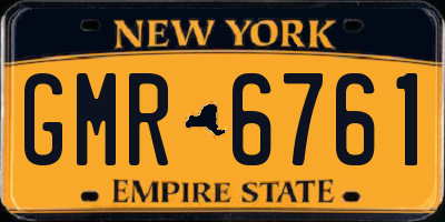 NY license plate GMR6761