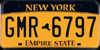 NY license plate GMR6797