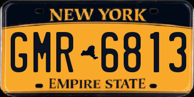 NY license plate GMR6813