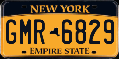 NY license plate GMR6829