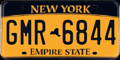 NY license plate GMR6844