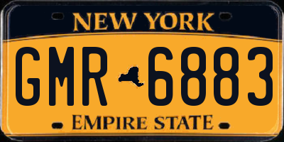 NY license plate GMR6883