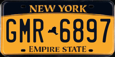 NY license plate GMR6897