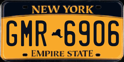 NY license plate GMR6906