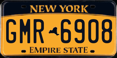 NY license plate GMR6908