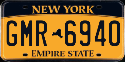 NY license plate GMR6940