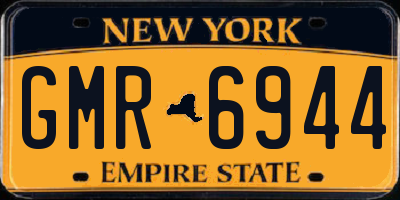 NY license plate GMR6944