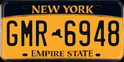 NY license plate GMR6948