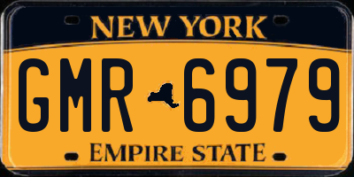 NY license plate GMR6979