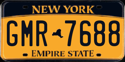 NY license plate GMR7688