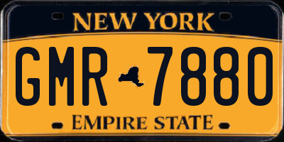 NY license plate GMR7880