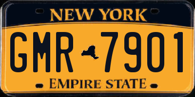 NY license plate GMR7901