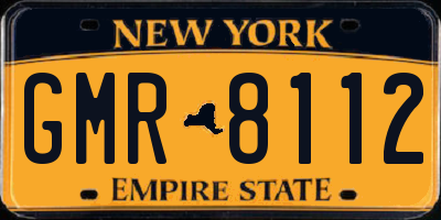 NY license plate GMR8112