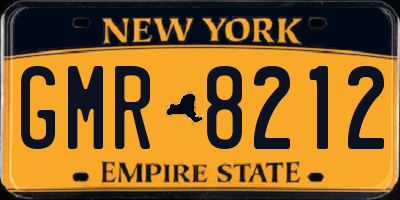 NY license plate GMR8212