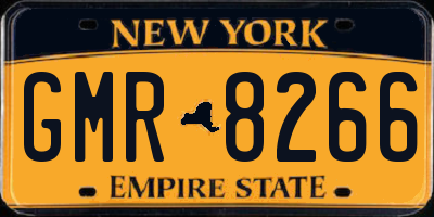 NY license plate GMR8266