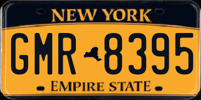 NY license plate GMR8395