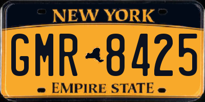 NY license plate GMR8425