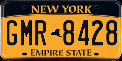 NY license plate GMR8428