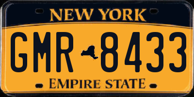 NY license plate GMR8433