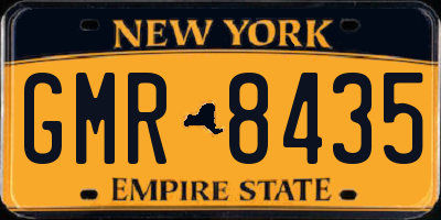 NY license plate GMR8435