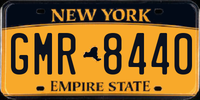 NY license plate GMR8440