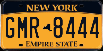 NY license plate GMR8444